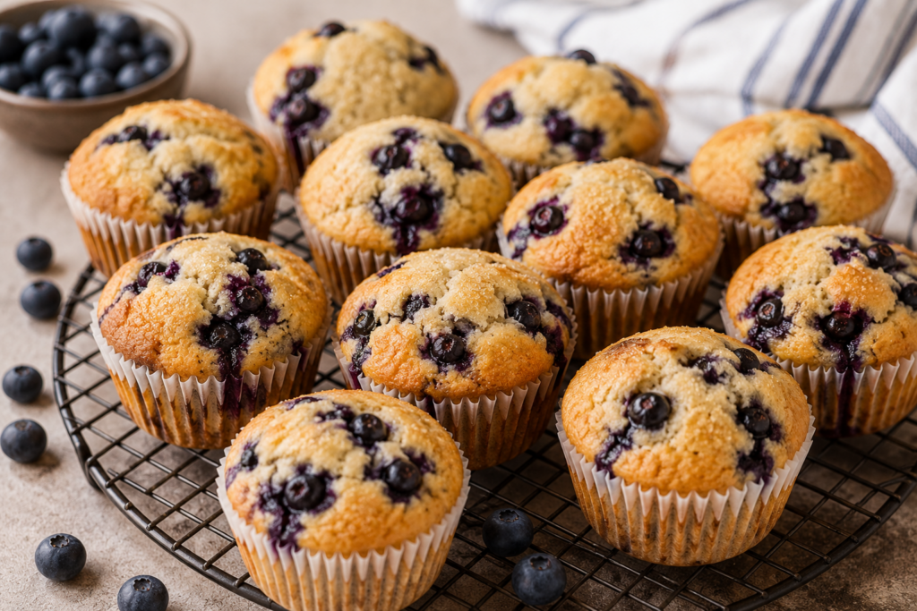 Dairy Free Blueberry Muffins