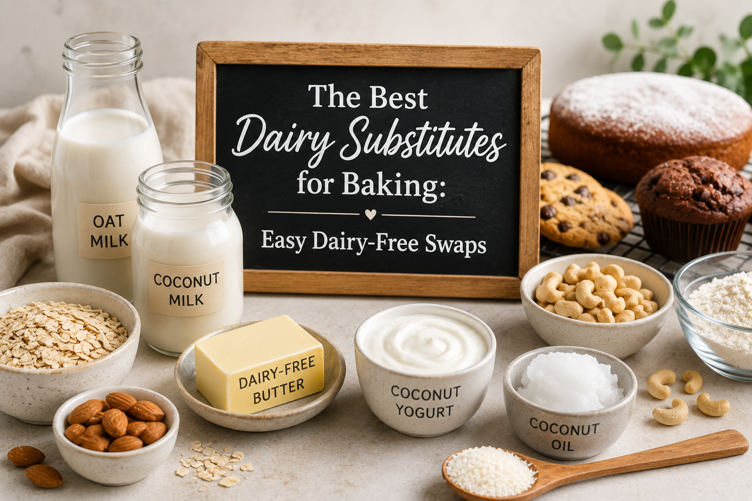 The Best Dairy Substitutes for Baking: Easy Dairy-Free Swaps